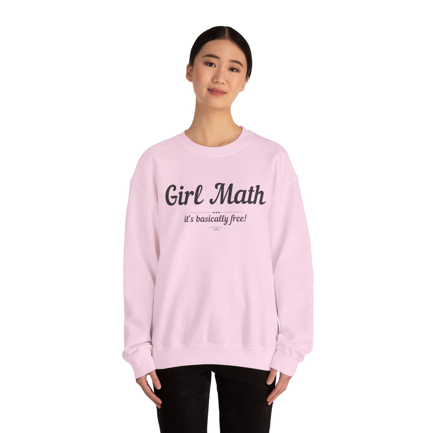 "Girl Math” - Cozy Crewneck