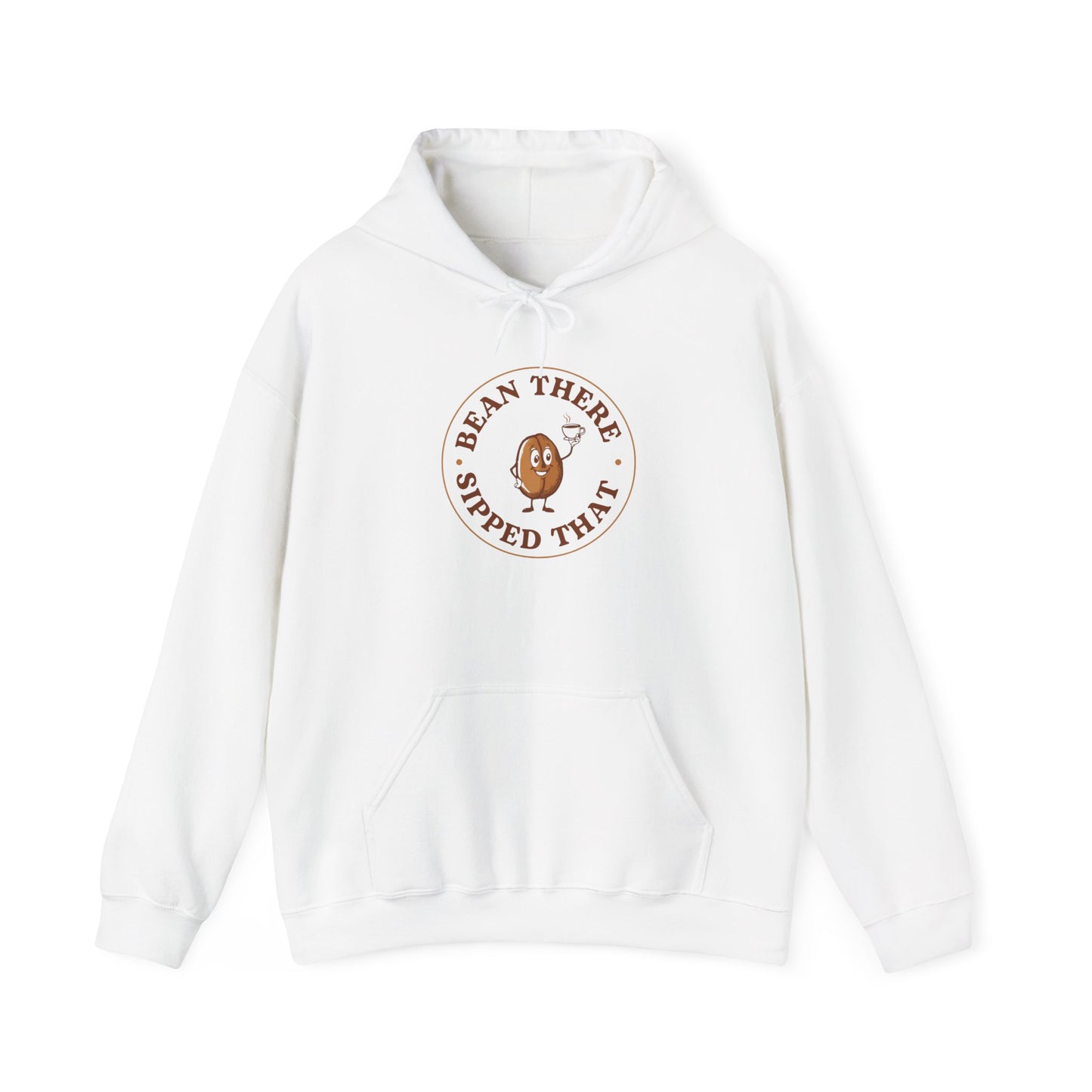 “Bean There, Sipped That” — Cute Coffee Lover Hoodie