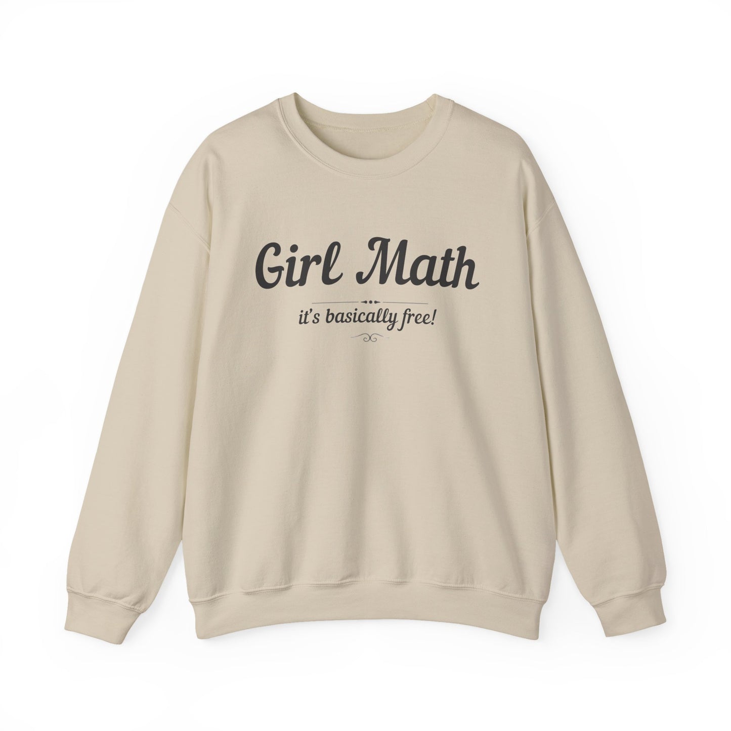 "Girl Math” - Cozy Crewneck