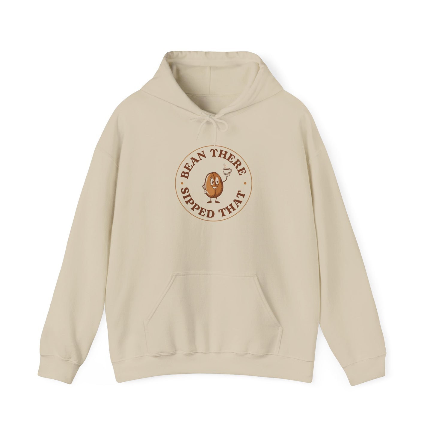 “Bean There, Sipped That” — Cute Coffee Lover Hoodie
